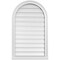Ekena Millwork Round Top Surface Mount PVC Gable Vent: Functional, w/ 2"W x 2"P Brickmould Sill Frame, 22"W x 36"H GVPRT22X3603SF - alternate 1